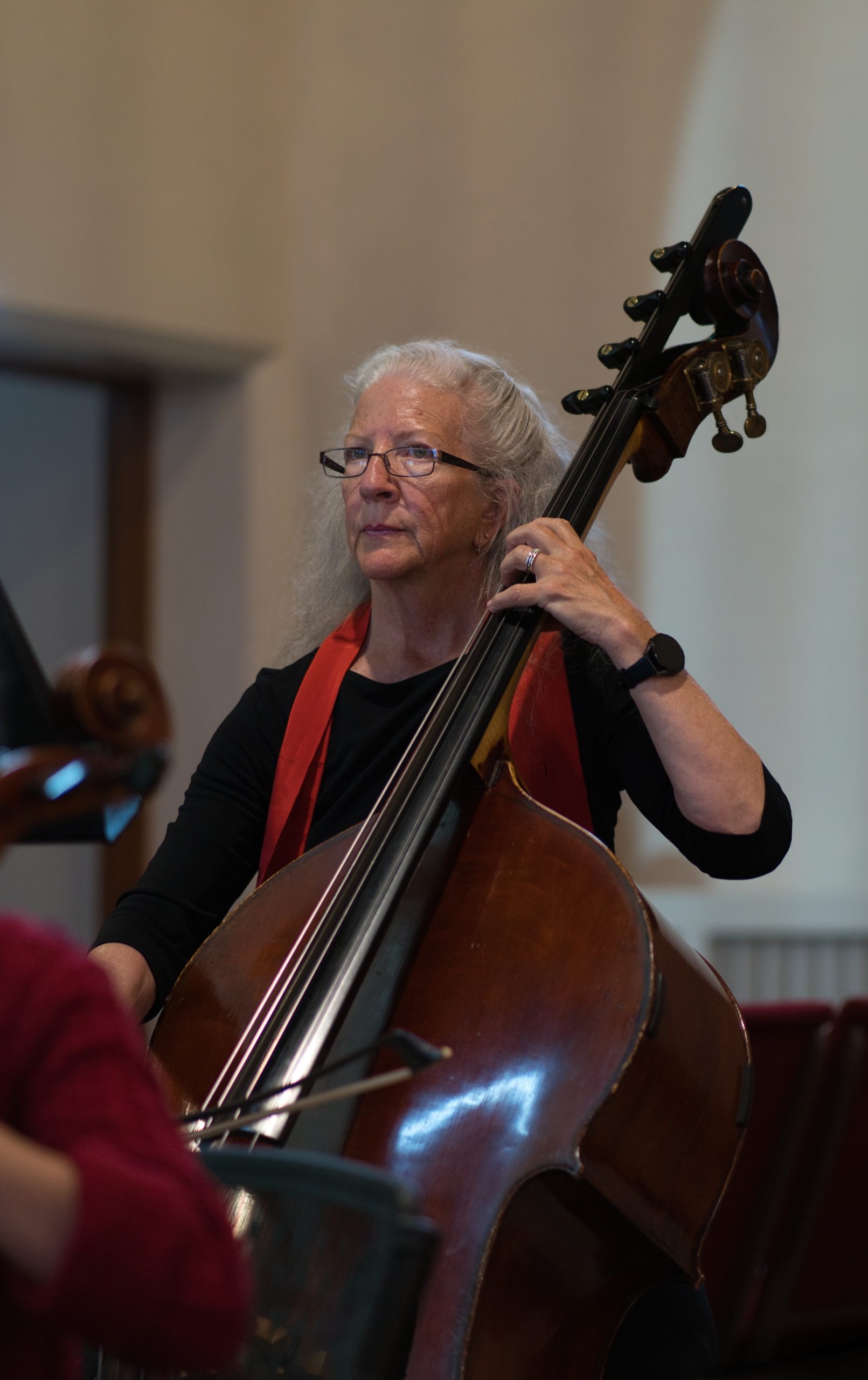 Cathy Camp-Davidson performing with Springs Camerata