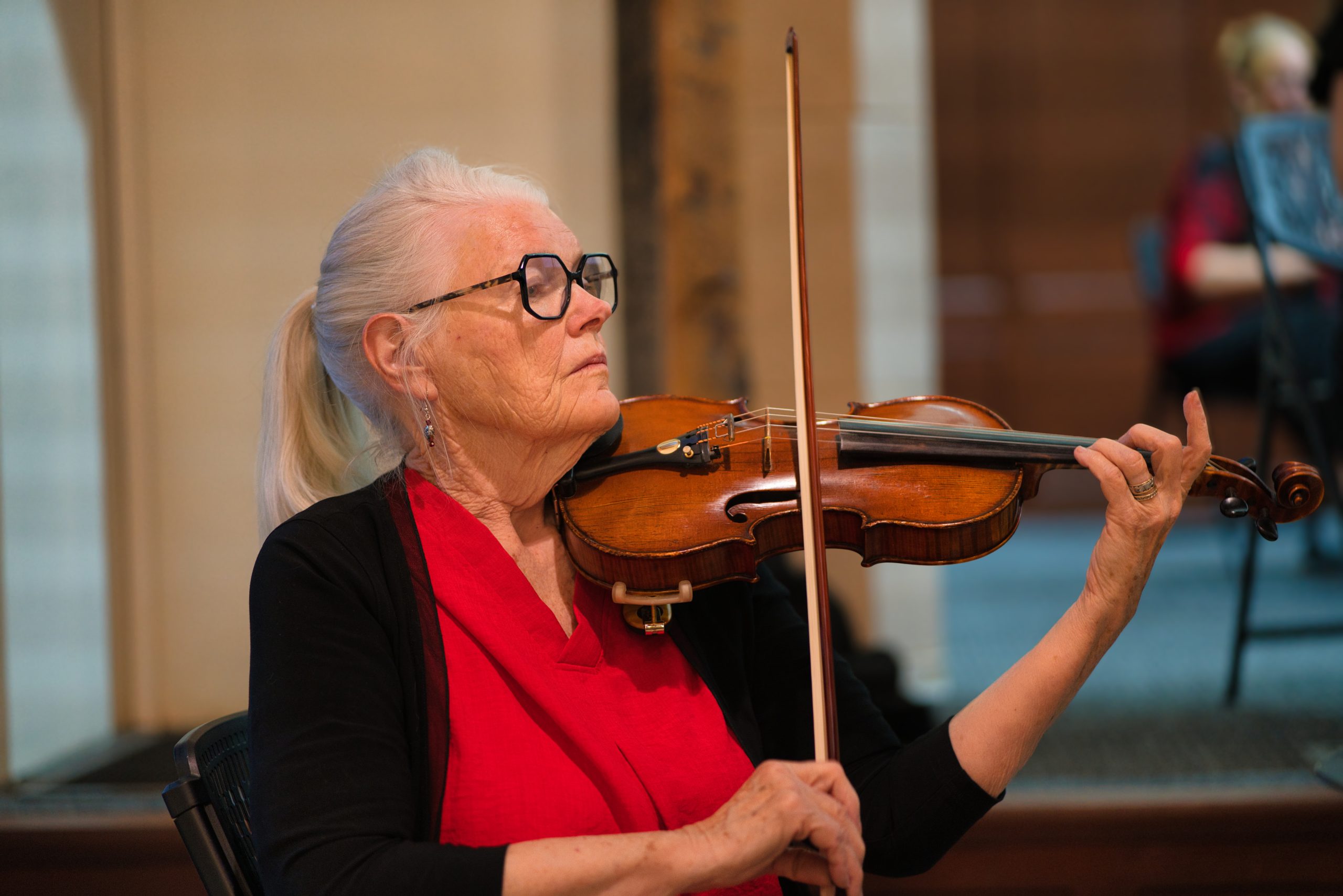 Ingri Fowler performing with Springs Camerata