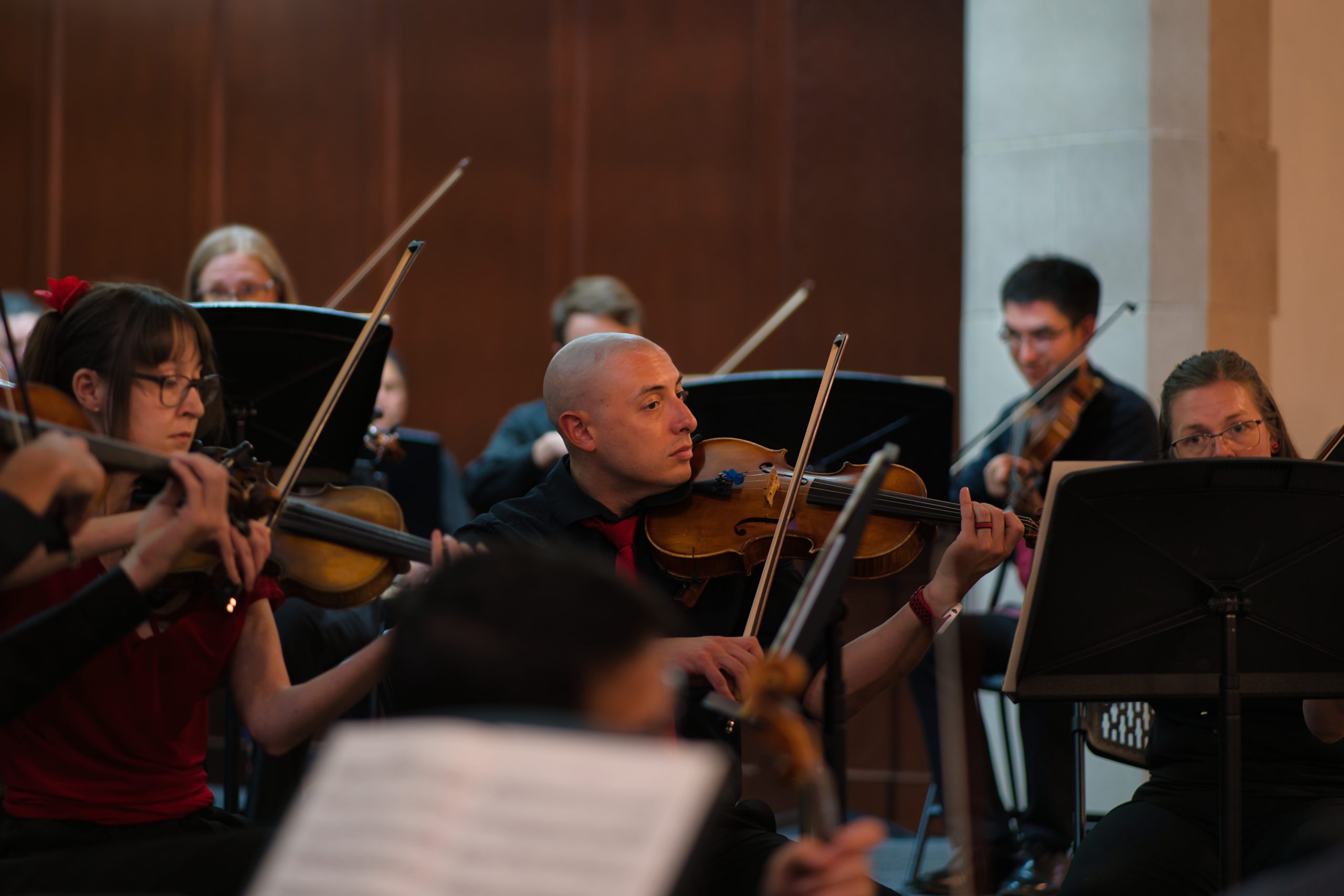 Aaron Herrera, Veena Fleming, Joshua Skwarek, and Amanda Hessel performing
